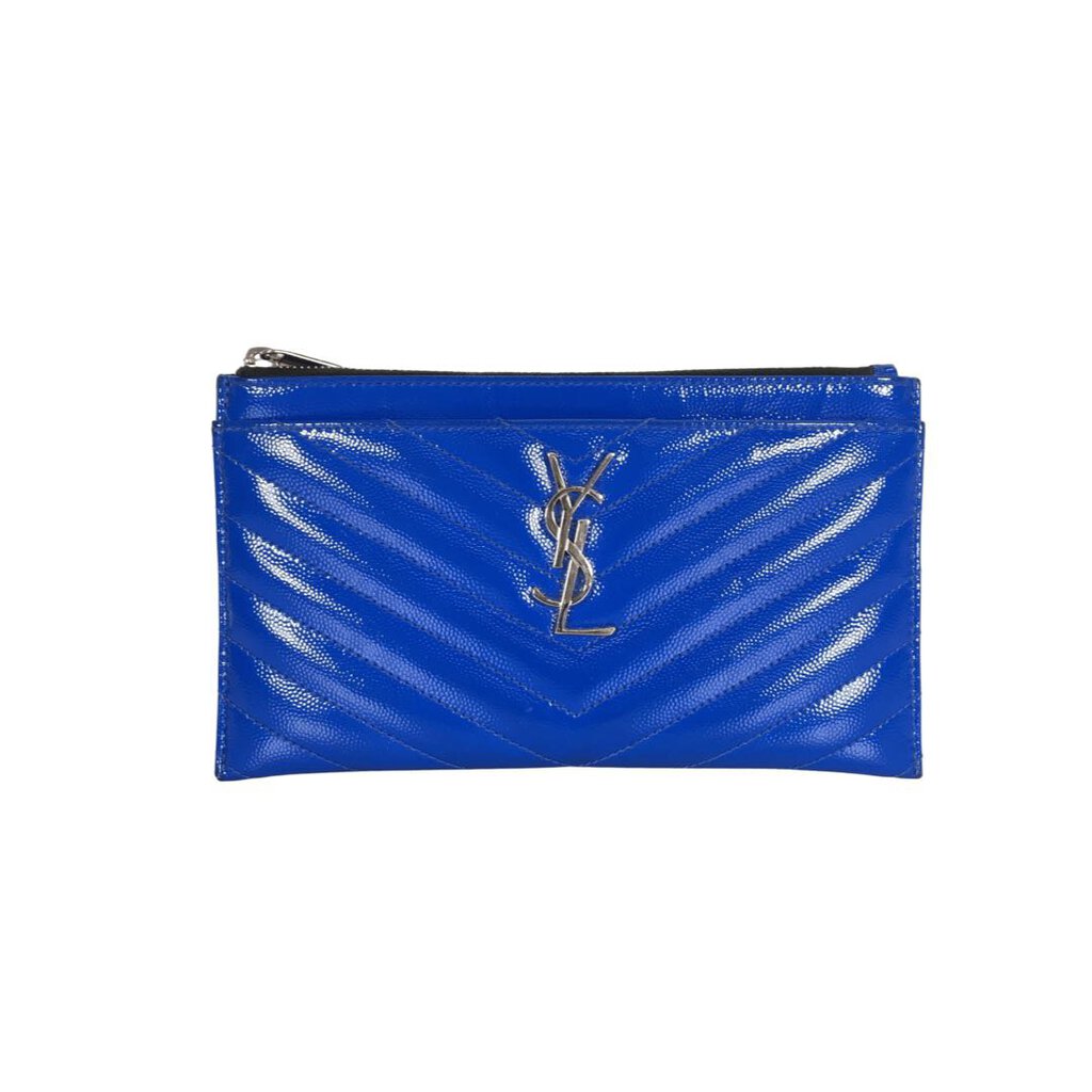 Saint Laurent (YSL) Chevron Patent Wallet