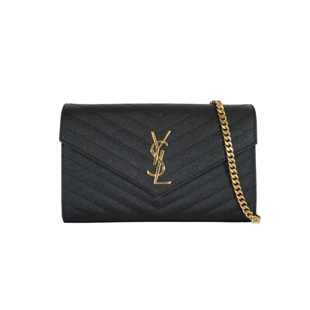 Saint Laurent (YSL) Matelasse Wallet on Chain