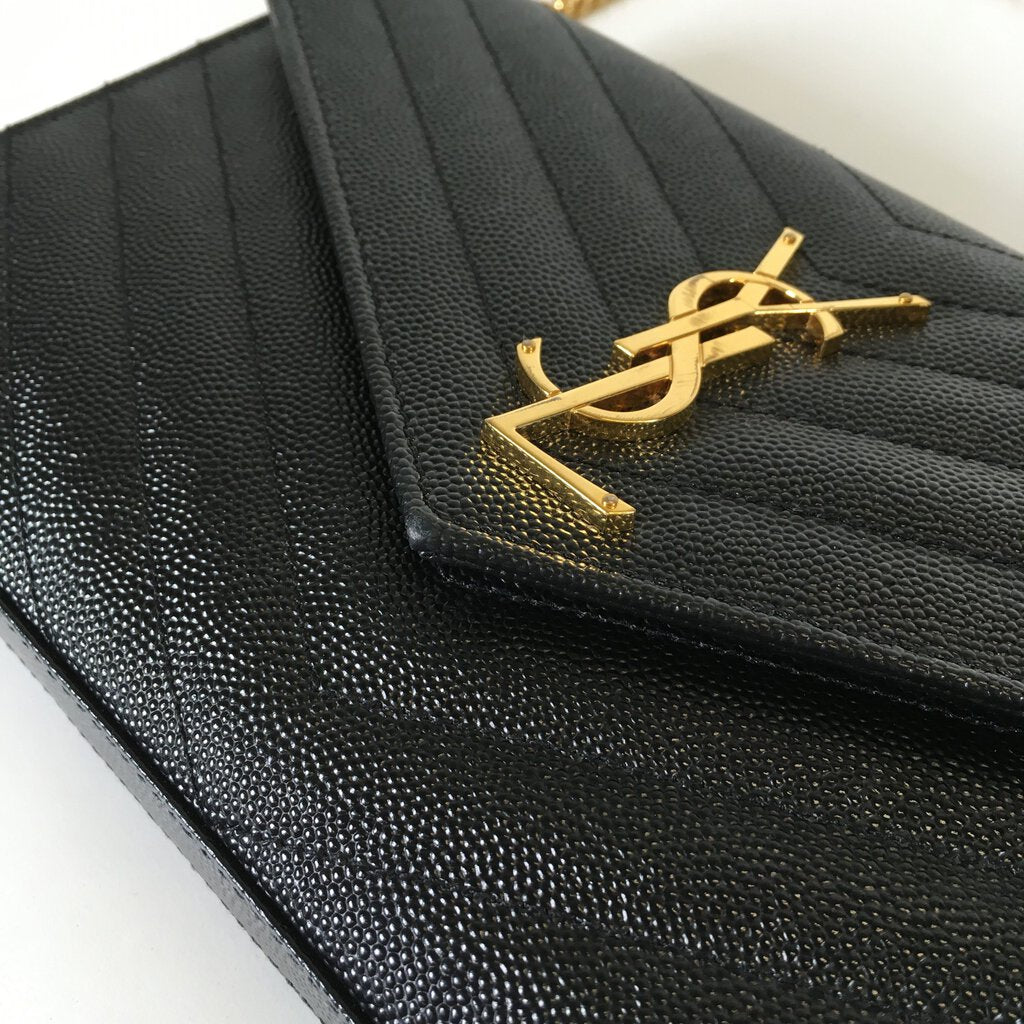 Saint Laurent (YSL) Matelasse Wallet on Chain