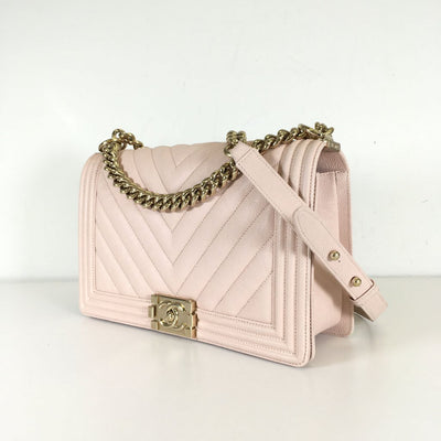 Chanel Chevron Boy Bag