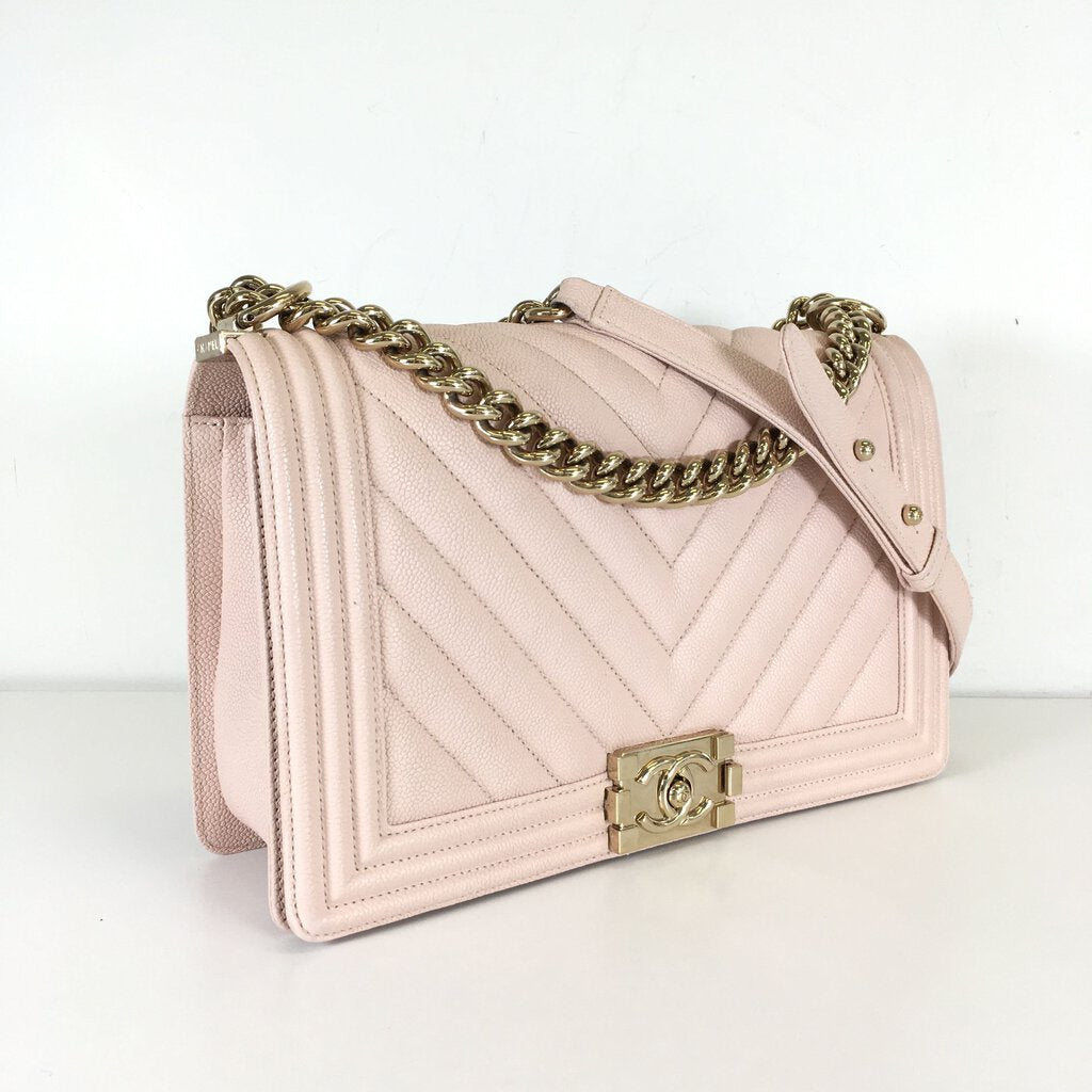 Chanel Chevron Boy Bag