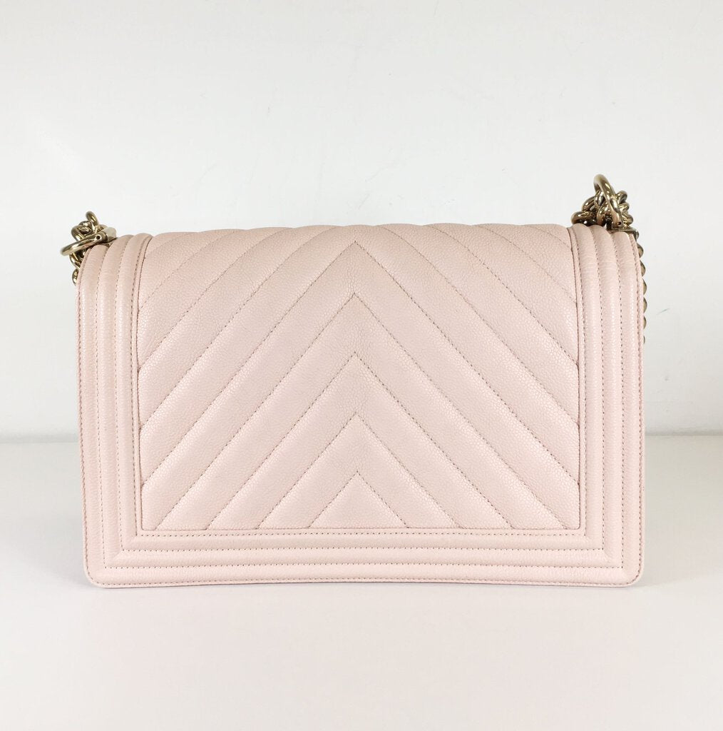 Chanel Chevron Boy Bag