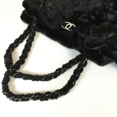 Chanel Camellia Velvet Bag