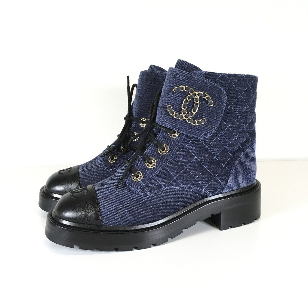 Chanel Combat Boots