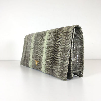 Prada Snakeskin Clutch