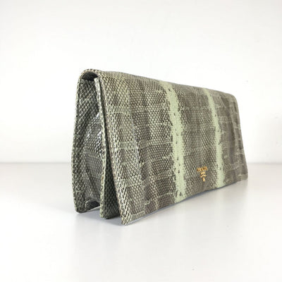 Prada Snakeskin Clutch