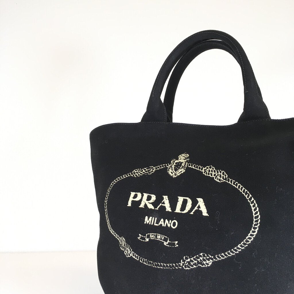 Prada Canapa Canvas Tote