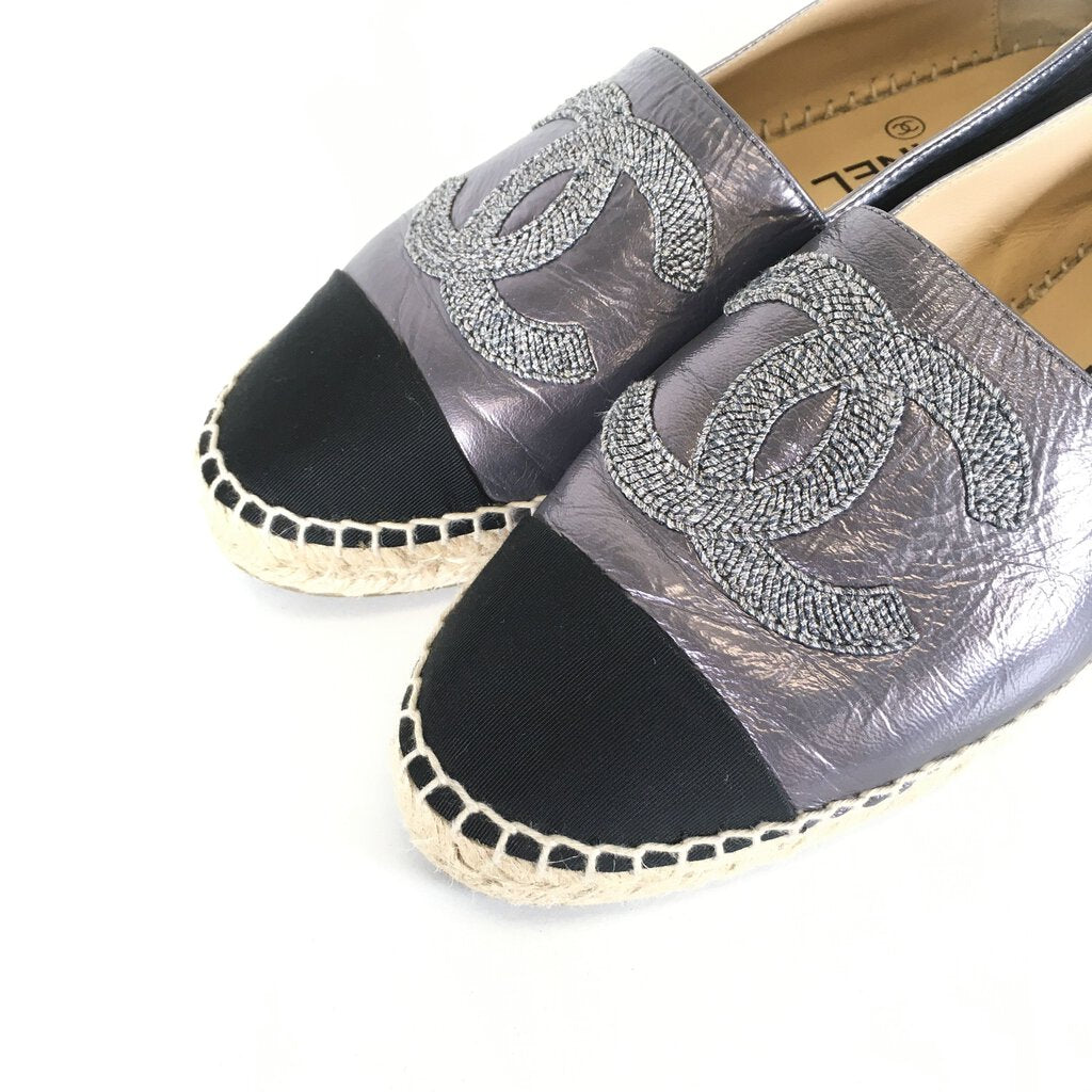 Chanel Metallic Espadrilles