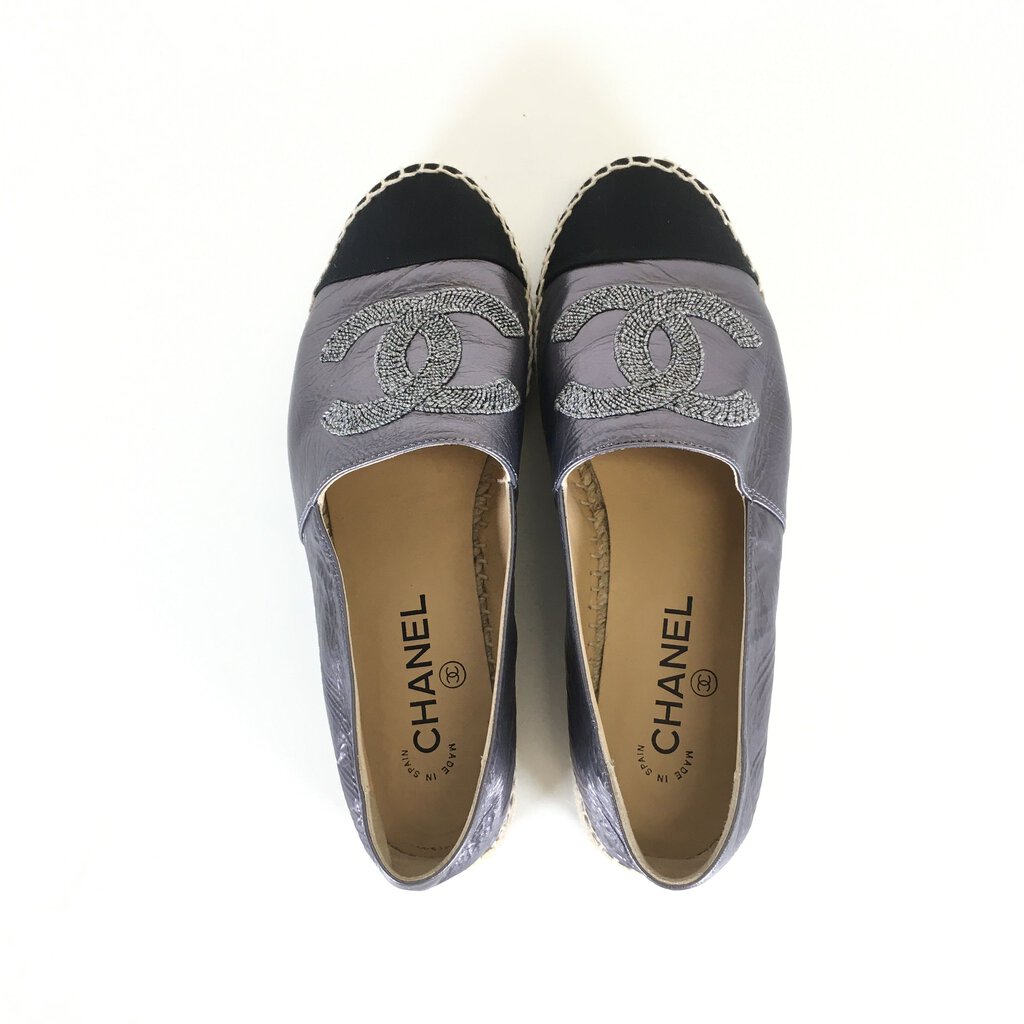 Chanel Metallic Espadrilles