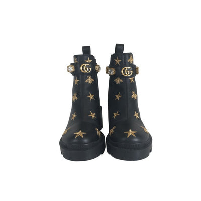 Gucci Embroidered Ankle Boots