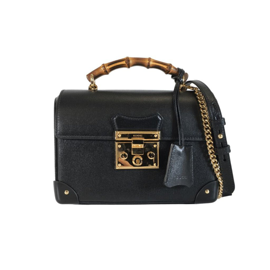 Gucci Padlock Bamboo Shoulder Bag