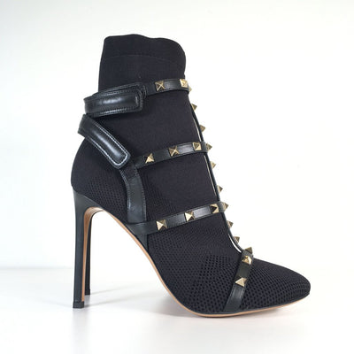 Valentino Rockstud Tronchetto Boots