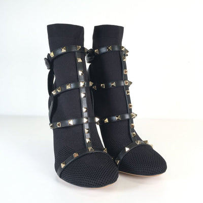 Valentino Rockstud Tronchetto Boots