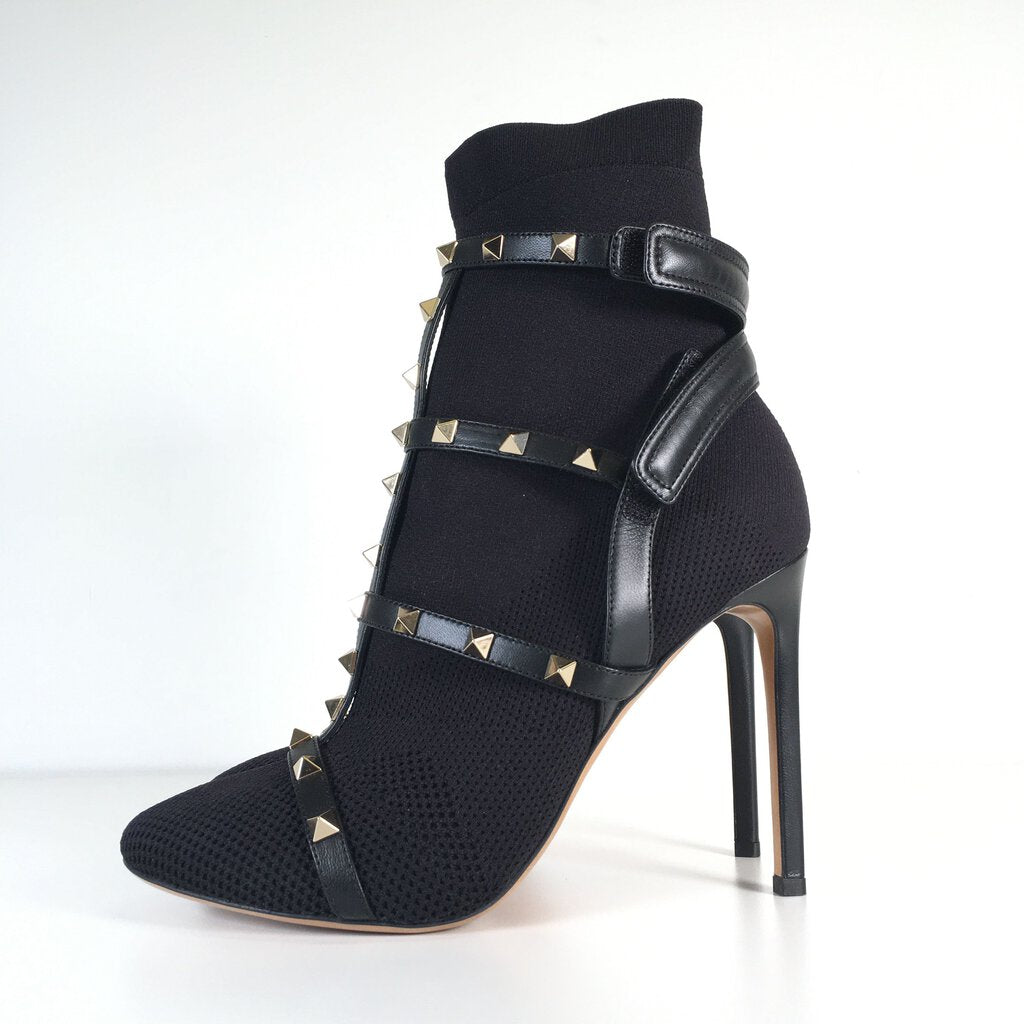 Valentino Rockstud Tronchetto Boots