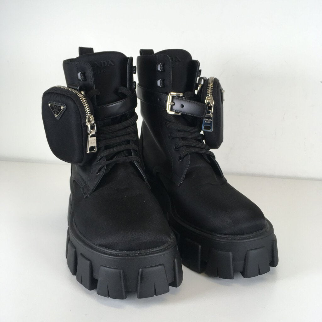 Prada Monolith Nylon Boots