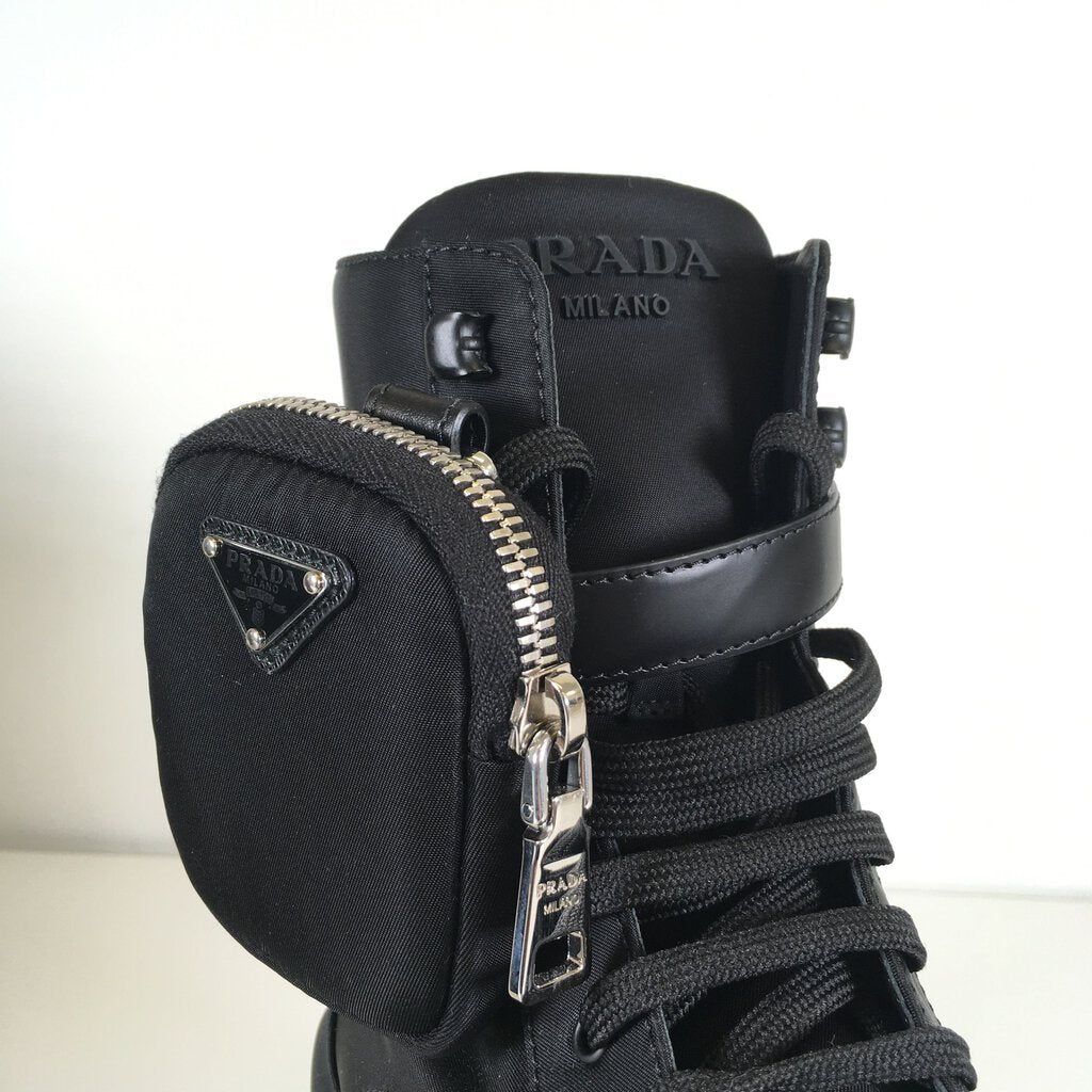 Prada Monolith Nylon Boots