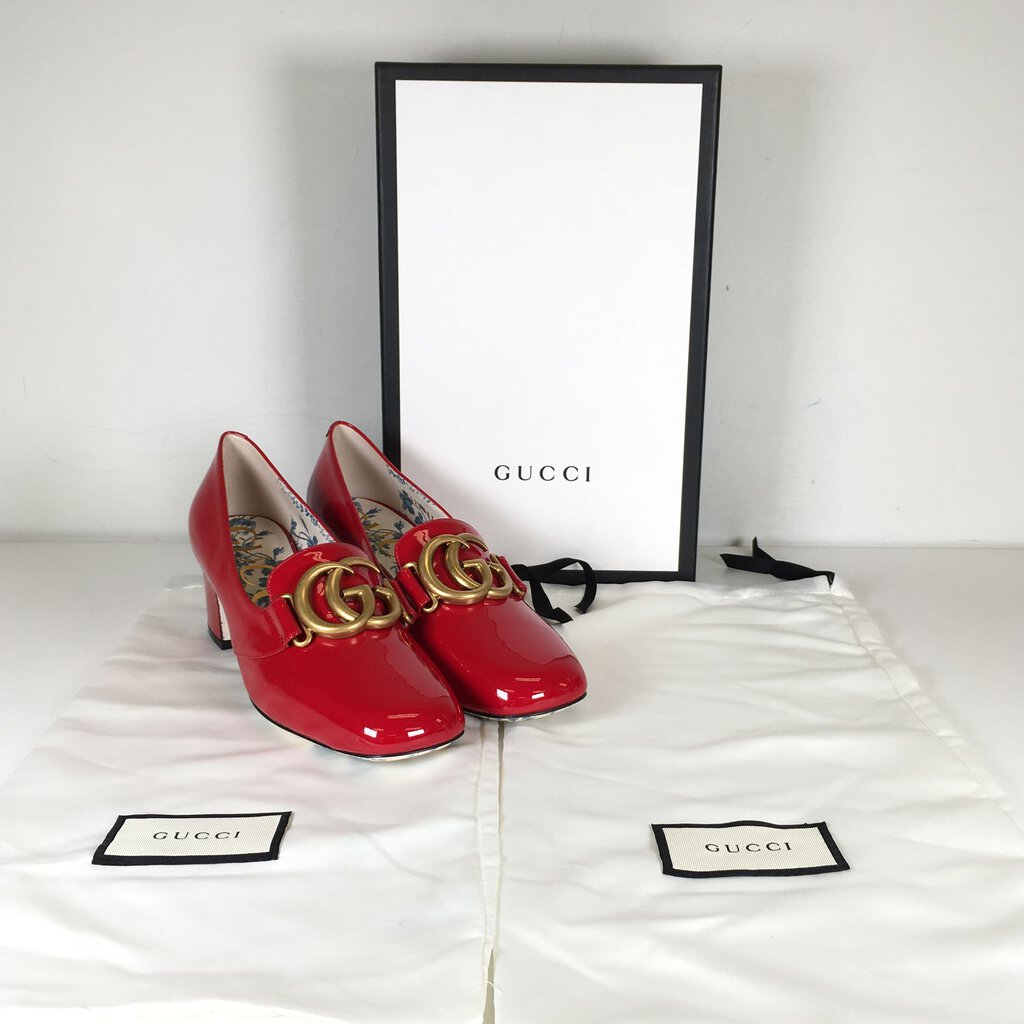 Gucci Marmont Patent Pumps