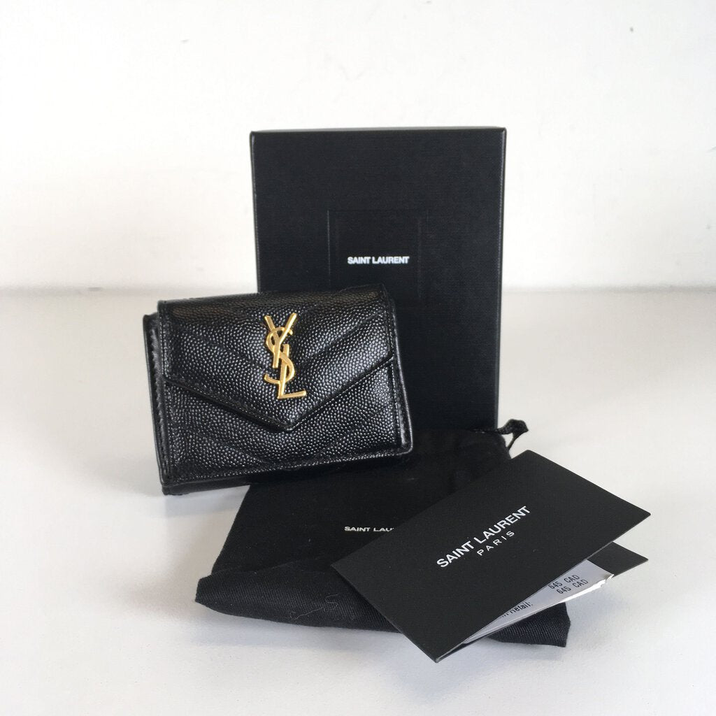 Saint Laurent (YSL) Tri Fold Wallet