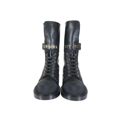 Chanel Logo Boots