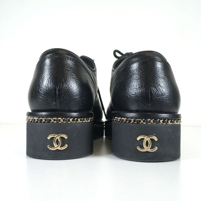 Chanel CC Lace Up Shoes