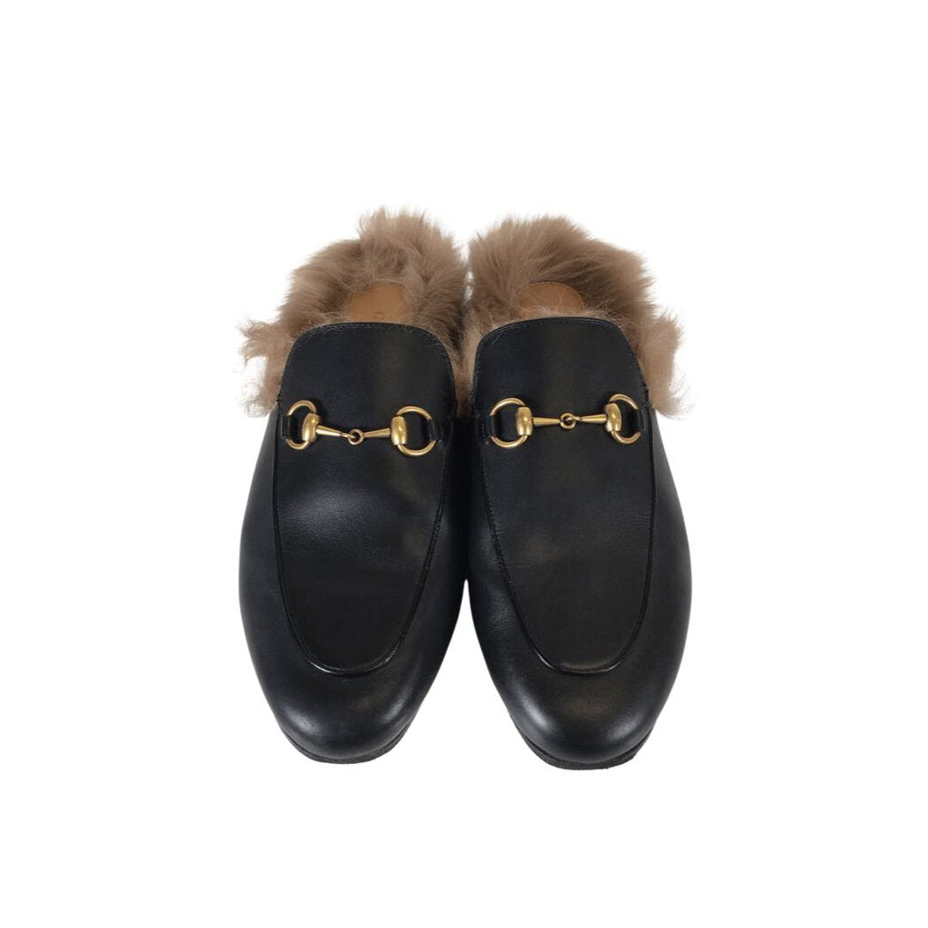 Gucci Princetown Fur Loafers