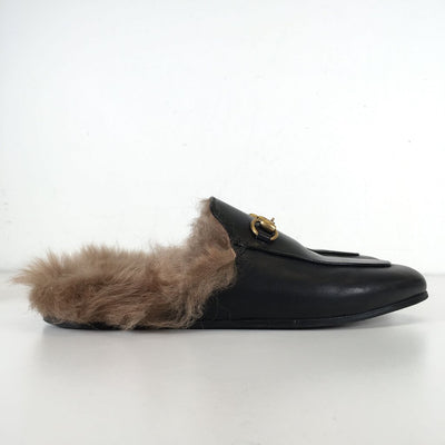 Gucci Princetown Fur Loafers