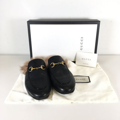 Gucci Princetown Fur Loafers