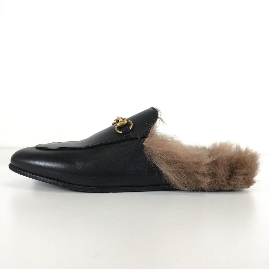 Gucci Princetown Fur Loafers