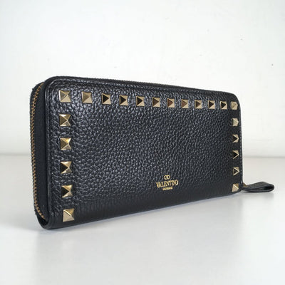 Valentino Rockstud Zippered Wallet