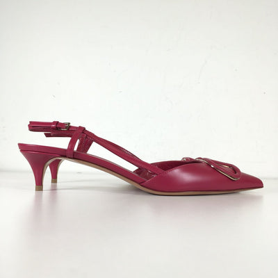 Valentino V Logo Signature Slingback Pumps