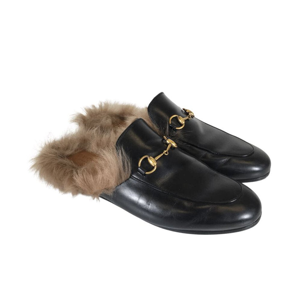 Gucci Princetown Fur Loafers