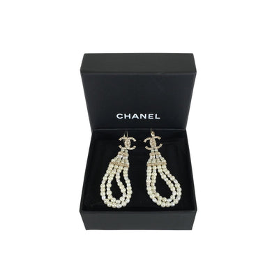 Chanel Pearl Earrings