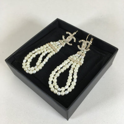 Chanel Pearl Earrings