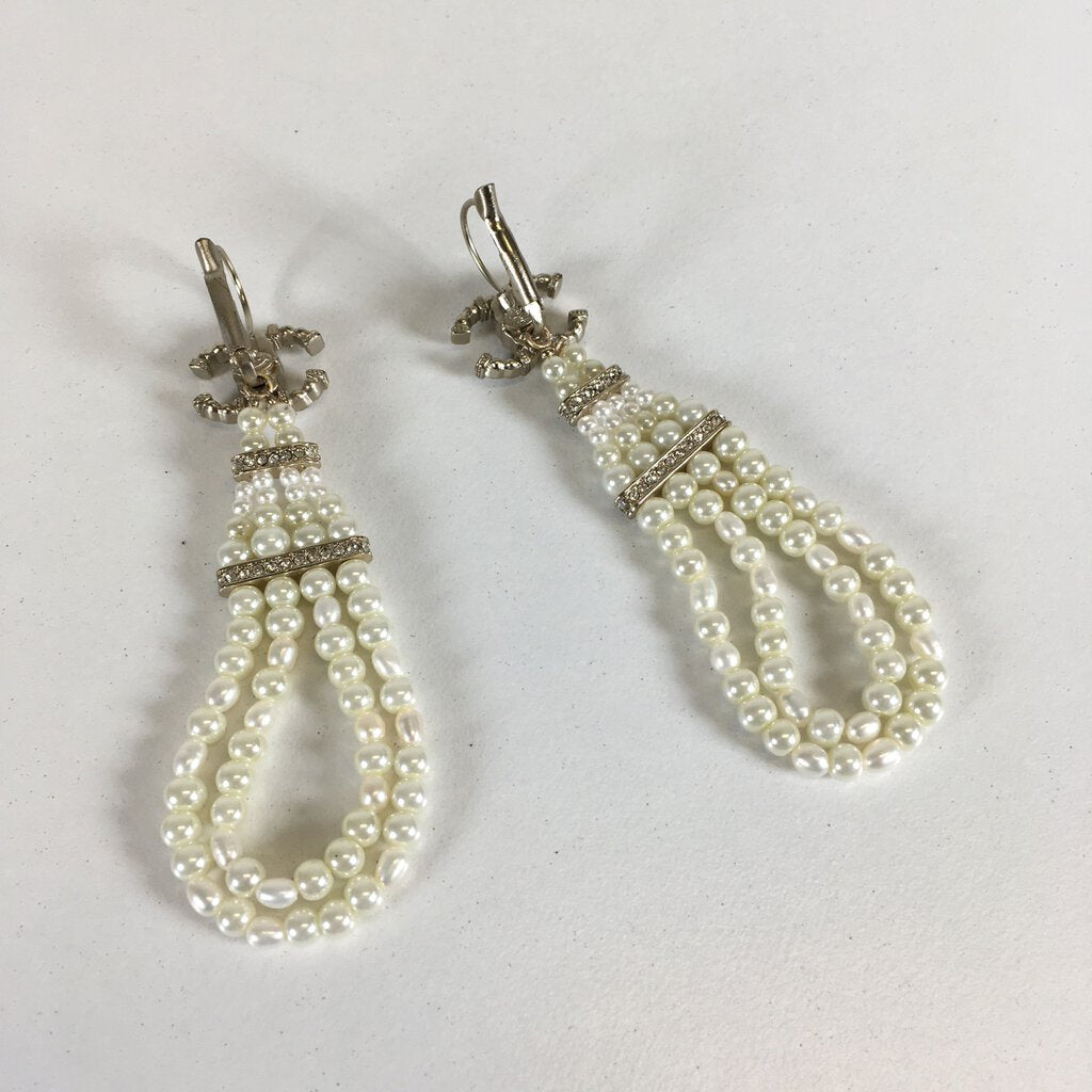 Chanel Pearl Earrings