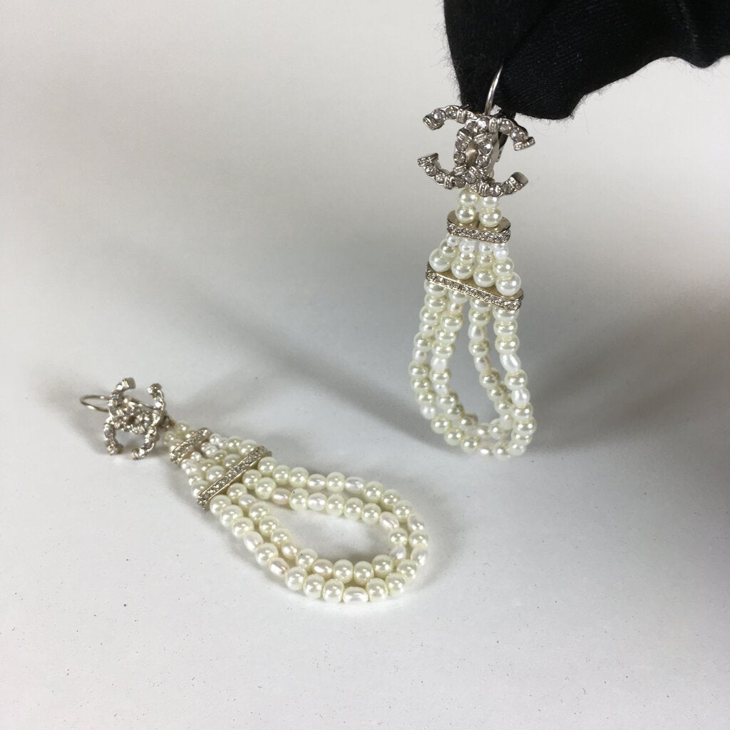 Chanel Pearl Earrings