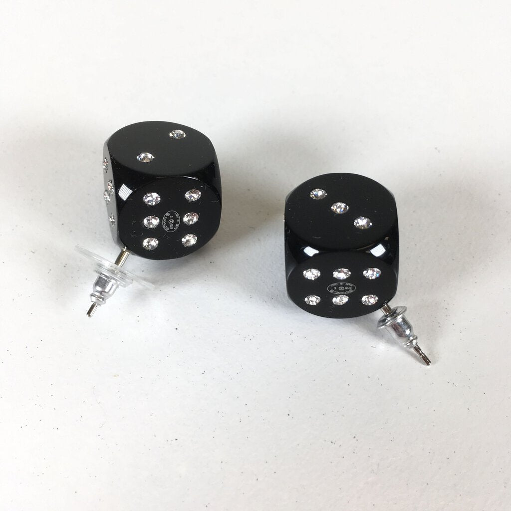 Chanel Dice Earrings