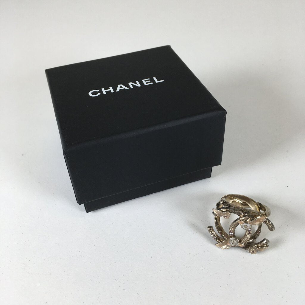 Chanel Aged Gold Ring