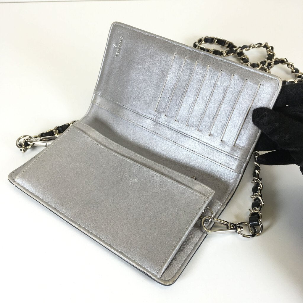 Chanel Camellia Wallet with Chain