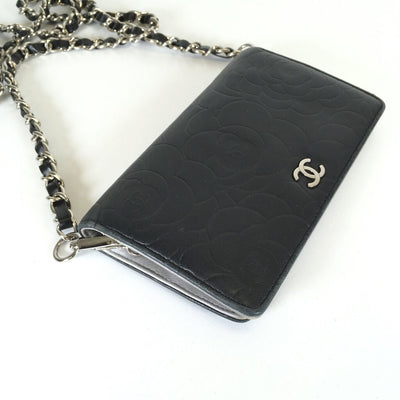 Chanel Camellia Wallet with Chain