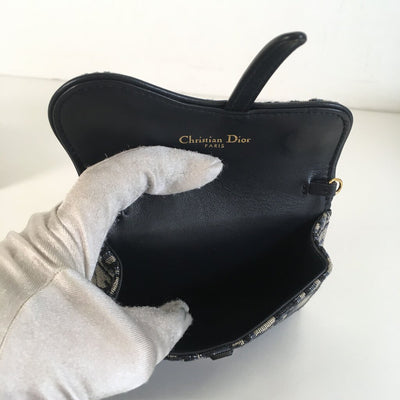 Dior Saddle Nano Pouch with Chain