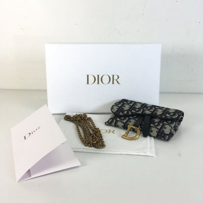 Dior Saddle Nano Pouch with Chain