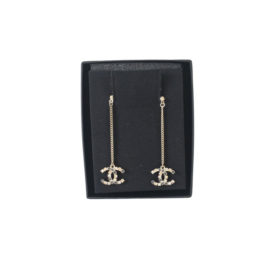 Chanel Dangly Egyptian Earrings Multistone