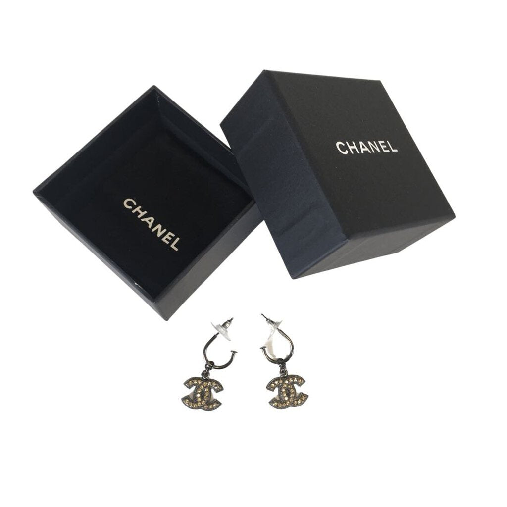 Chanel CC Dangle Earrings