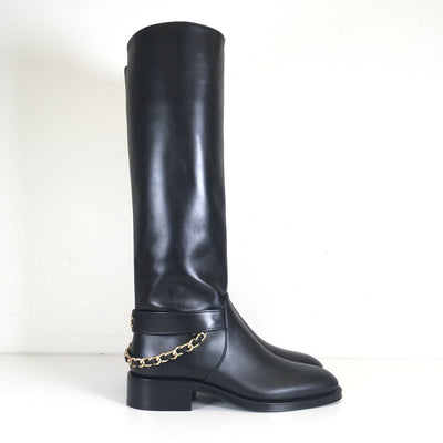 Chanel 22A Riding Boots