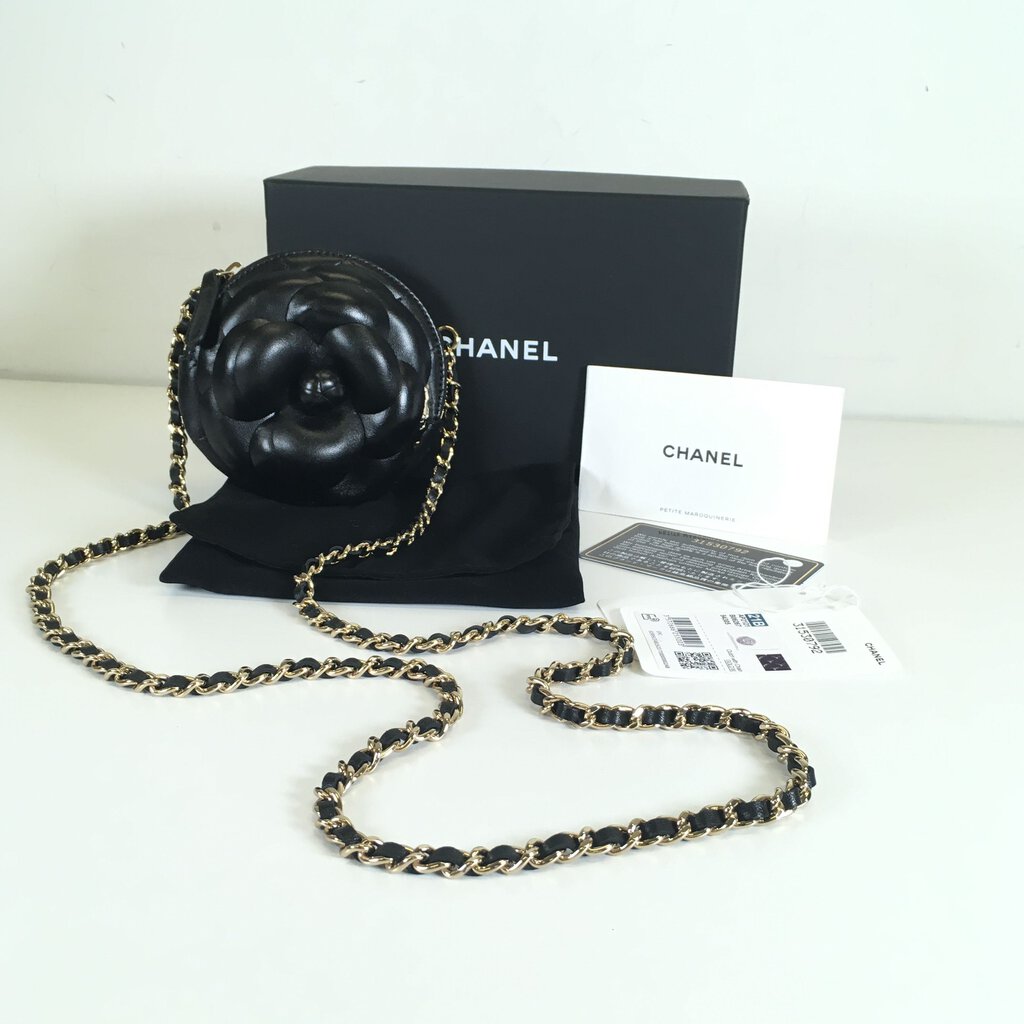 Chanel Camellia Round Clutch