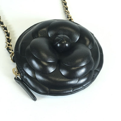 Chanel Camellia Round Clutch