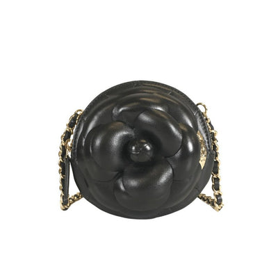 Chanel Camellia Round Clutch