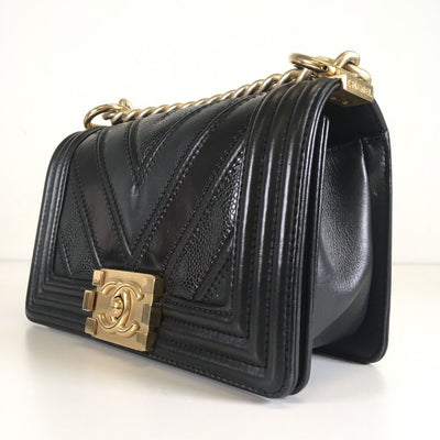 Chanel Chevron Boy Bag