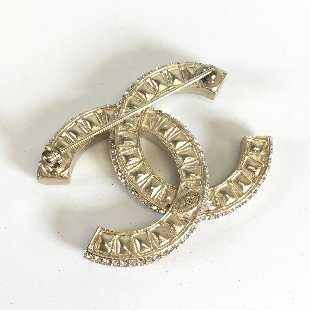 Chanel CC Crystal Brooch