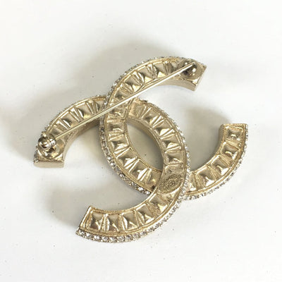 Chanel CC Crystal Brooch